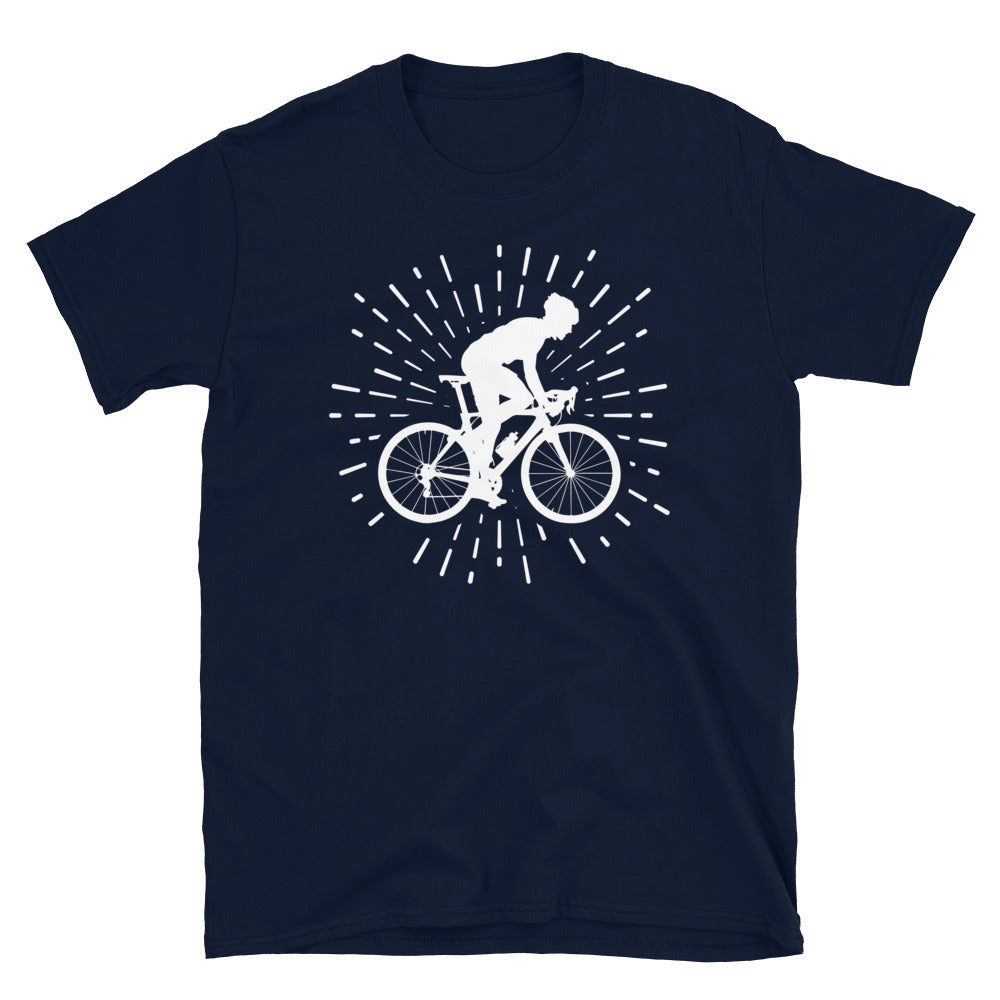 Feuerwerk Und Radfahren 1 - T-Shirt (Unisex) fahrrad Navy