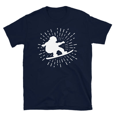Feuerwerk Und Snowbarding - T-Shirt (Unisex) snowboarden Navy