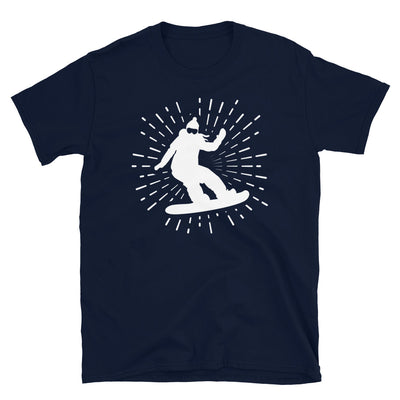 Feuerwerk Und Snowbarding 1 - T-Shirt (Unisex) snowboarden Navy