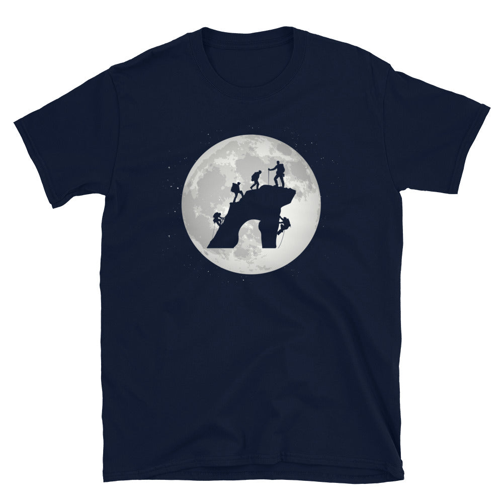 Vollmond - Klettern - T-Shirt (Unisex) klettern Navy