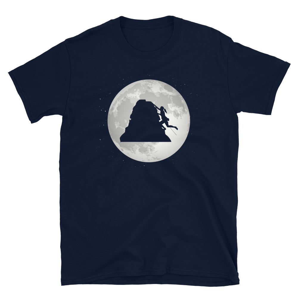 Vollmond – Weibliches Klettern - T-Shirt (Unisex) klettern Navy