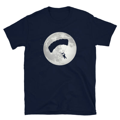 Vollmond - Gleitschirmfliegen - T-Shirt (Unisex) berge Navy