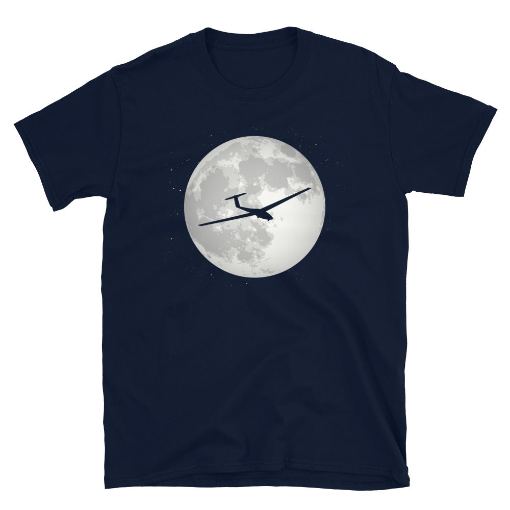 Vollmond - Segelflugzeug - T-Shirt (Unisex) berge Navy