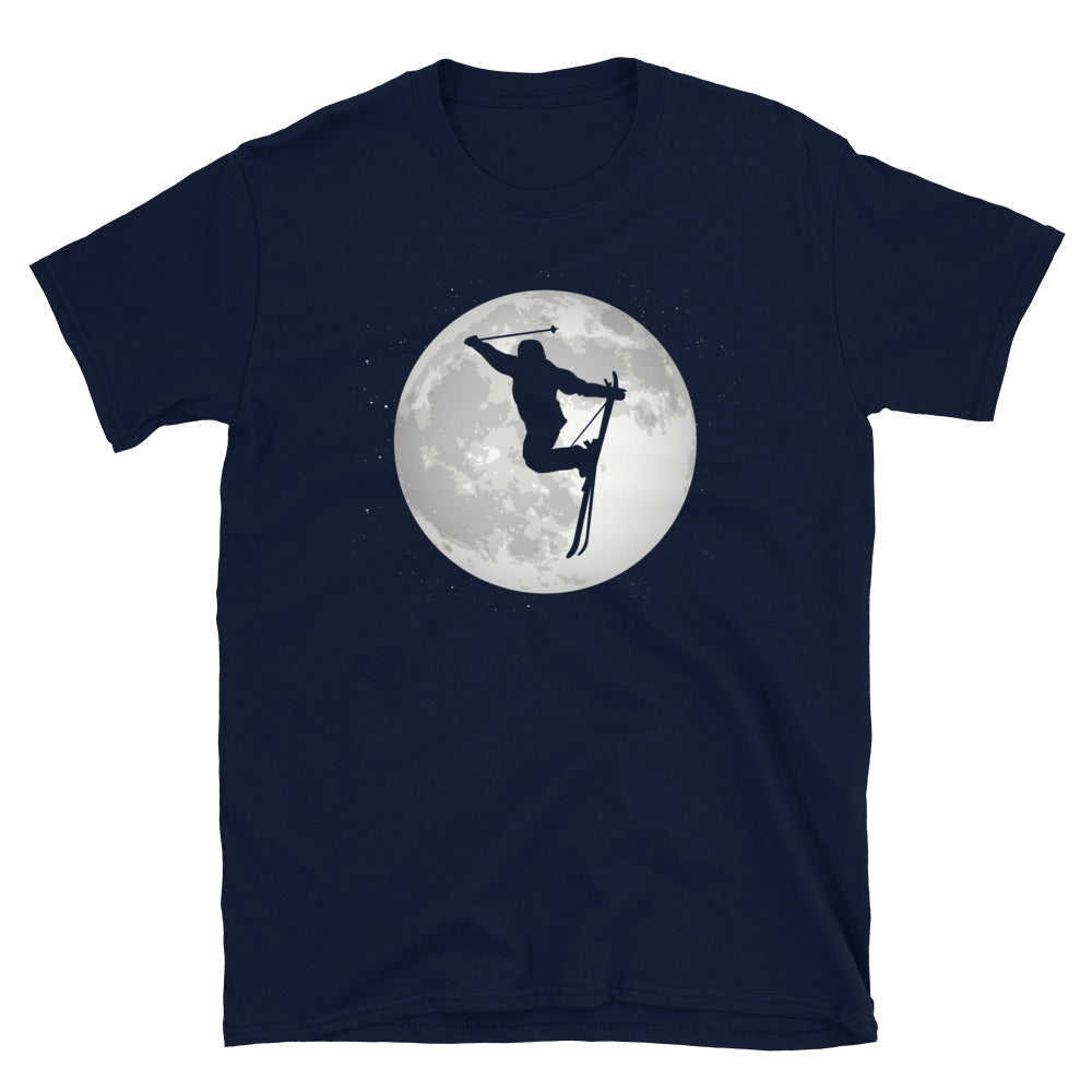 Vollmond - Skifahren - T-Shirt (Unisex) klettern ski Navy