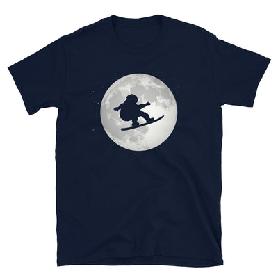 Vollmond - Snowboarden - T-Shirt (Unisex) snowboarden Navy