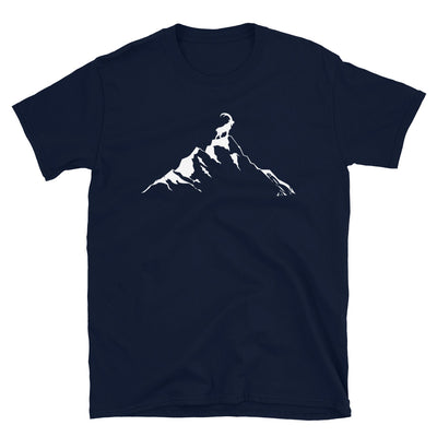 Steinbock - Berg - T-Shirt (Unisex) berge Navy