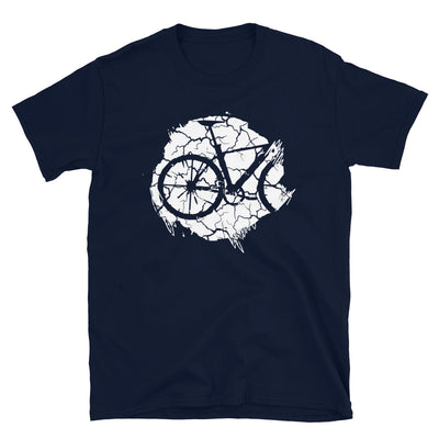 Grunge Kreis - Radfahren - T-Shirt (Unisex) fahrrad Navy