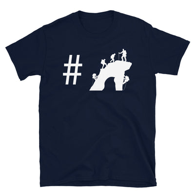 Hashtag - Klettern - T-Shirt (Unisex) klettern Navy