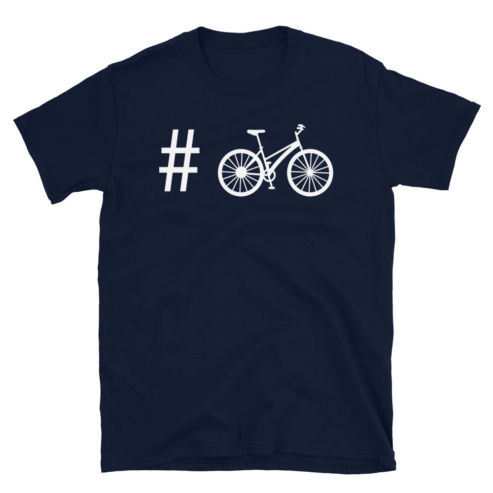 Hashtag - Radfahren - T-Shirt (Unisex) fahrrad Navy