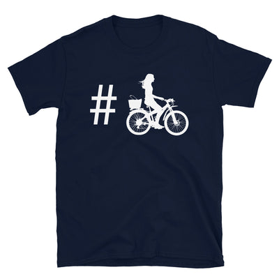 Hashtag - Radfahren Für Frauen - T-Shirt (Unisex) fahrrad Navy