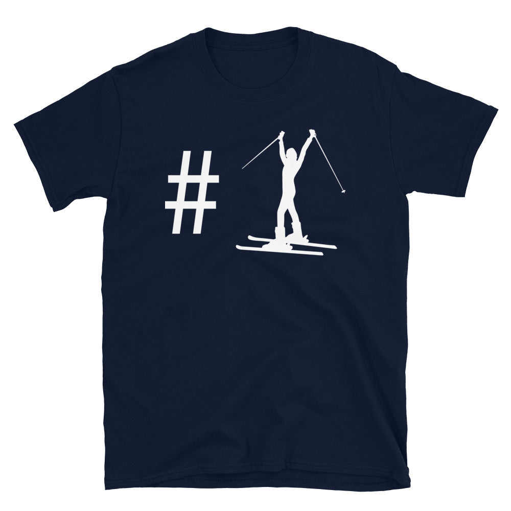 Hashtag - Skifahren Für Frauen - T-Shirt (Unisex) klettern ski Navy