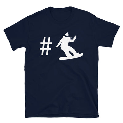 Hashtag – Snowboarden Für Frauen - T-Shirt (Unisex) snowboarden Navy