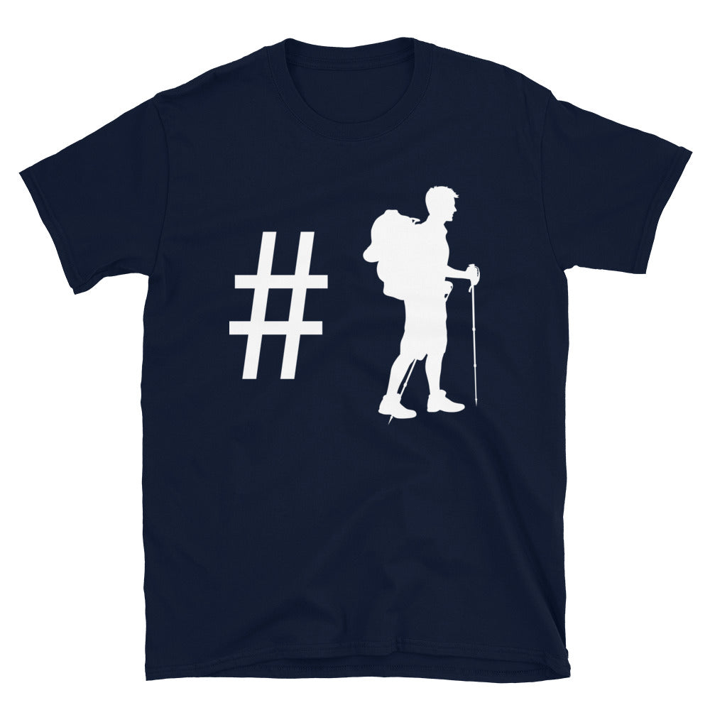 Hashtag - Wandern - T-Shirt (Unisex) wandern Navy