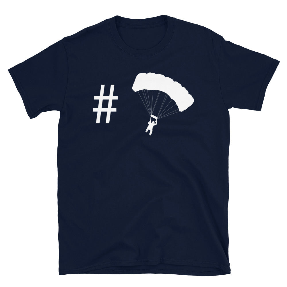 Hashtag - Gleitschirmfliegen - T-Shirt (Unisex) berge Navy
