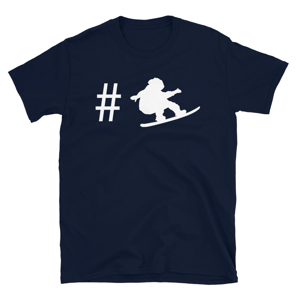 Hashtag – Snowboarden - T-Shirt (Unisex) snowboarden Navy