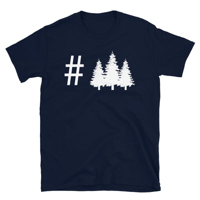 Hashtag - Bäume - T-Shirt (Unisex) camping Navy