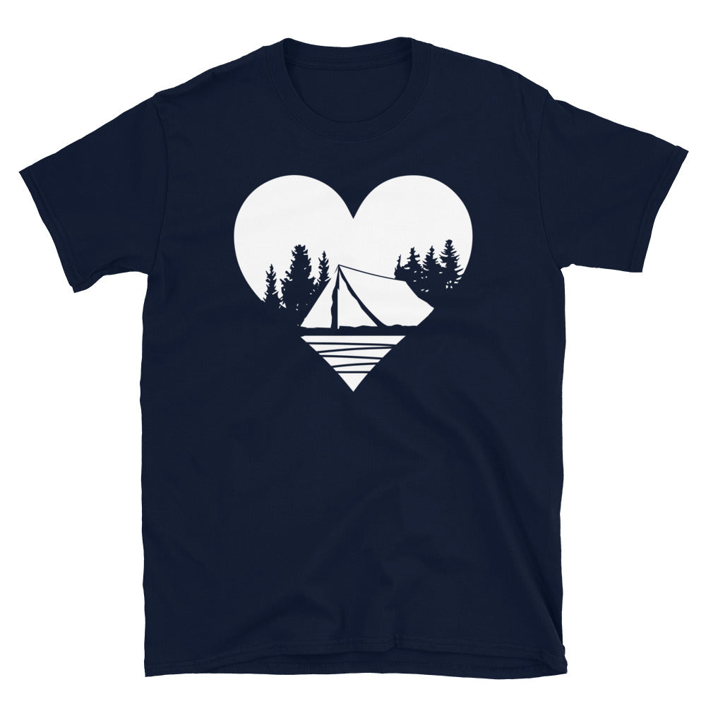 Herz - Camping - T-Shirt (Unisex) camping Navy