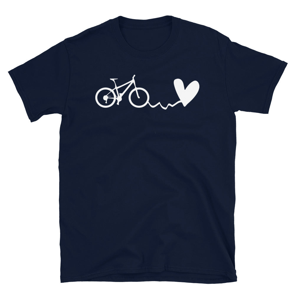 Herz - Radfahren - T-Shirt (Unisex) fahrrad Navy