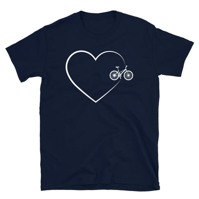 Herz 2 Und Fahrrad - T-Shirt (Unisex) fahrrad Navy