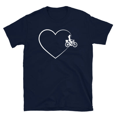 Herz 2 Und Radfahren - T-Shirt (Unisex) fahrrad Navy