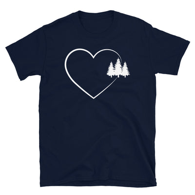 Herz 2 Und Bäume - T-Shirt (Unisex) camping Navy