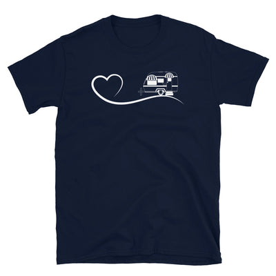 Herz Und Camping - T-Shirt (Unisex) camping Navy