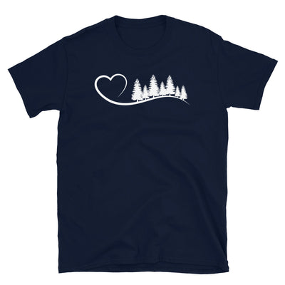 Herz Und Bäume - T-Shirt (Unisex) camping Navy