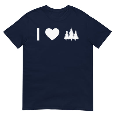 Herz Und Bäume - T-Shirt (Unisex) camping xxx yyy zzz Navy