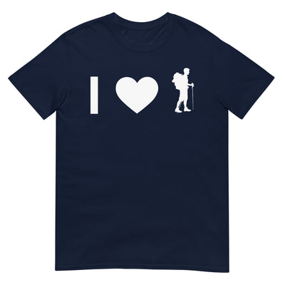 Ich Herz Und Wandern - T-Shirt (Unisex) wandern xxx yyy zzz Navy