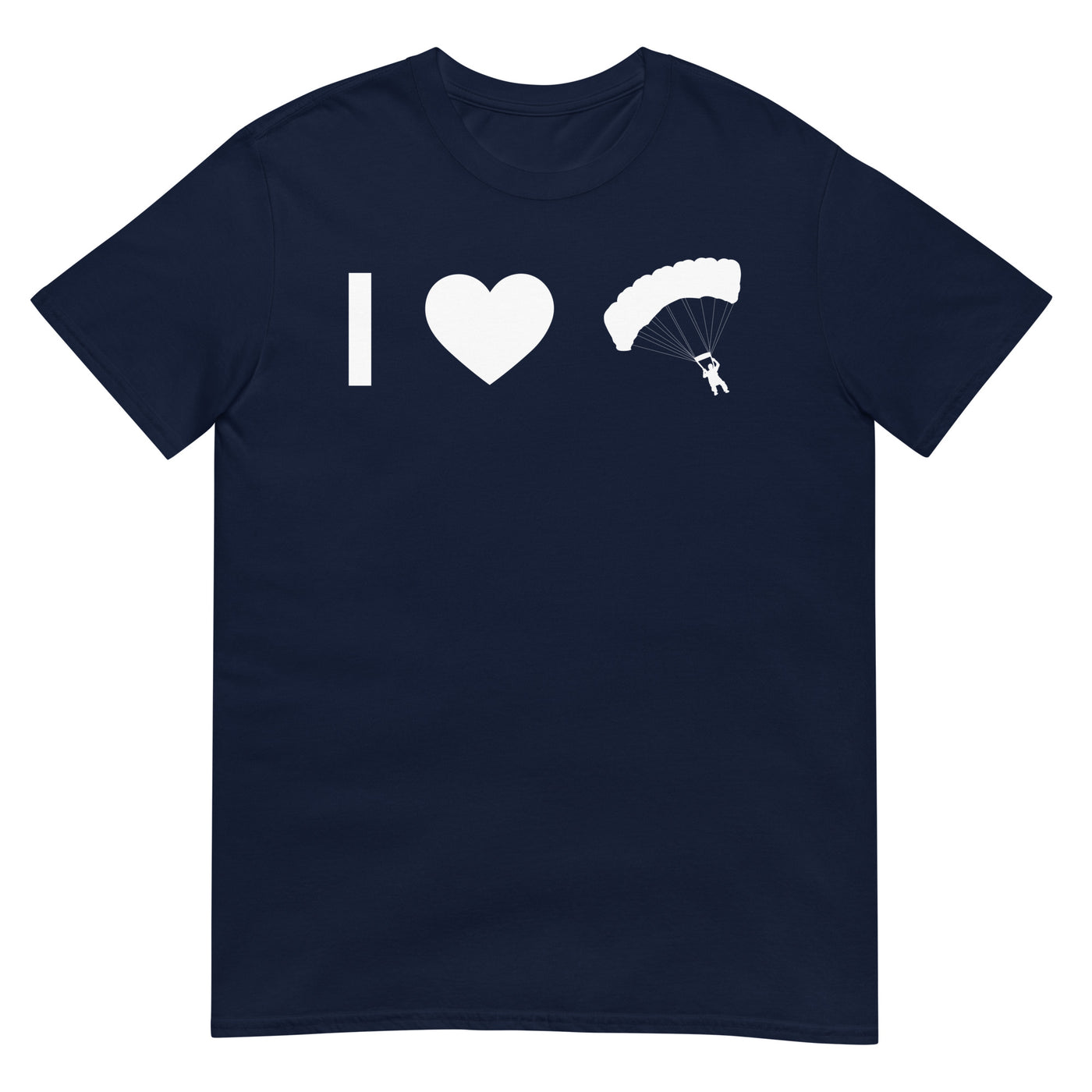 Herz Und Paragleiten - T-Shirt (Unisex) berge xxx yyy zzz Navy