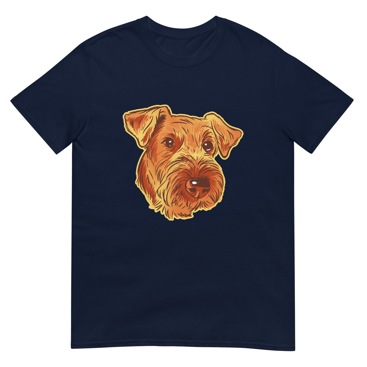 Airedale-Terrier - Hundeporträt - Herren T-Shirt Other_Niches xxx yyy zzz Navy