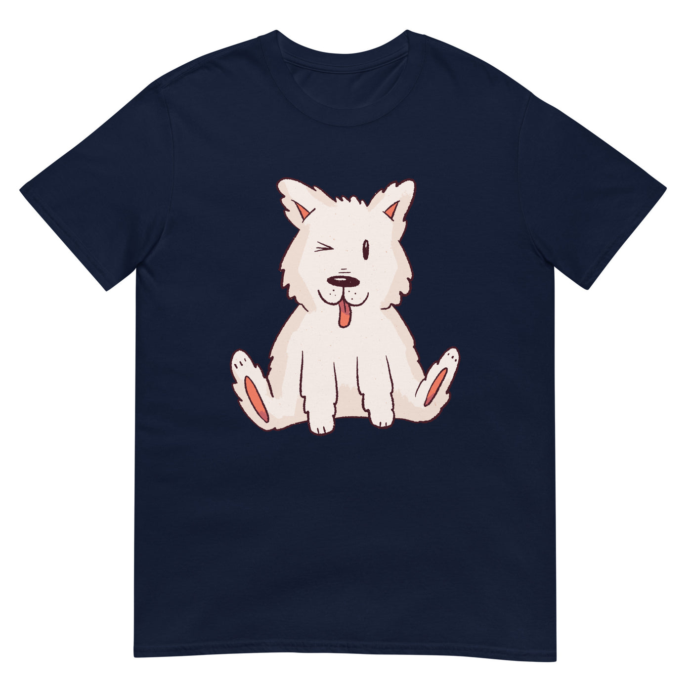 Amerikanischer Eskimohund sitzend und lustig - Herren T-Shirt Other_Niches xxx yyy zzz Navy