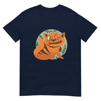 Wütende Katze mit aggressivem Gesicht - Lustig - Herren T-Shirt Other_Niches xxx yyy zzz Navy