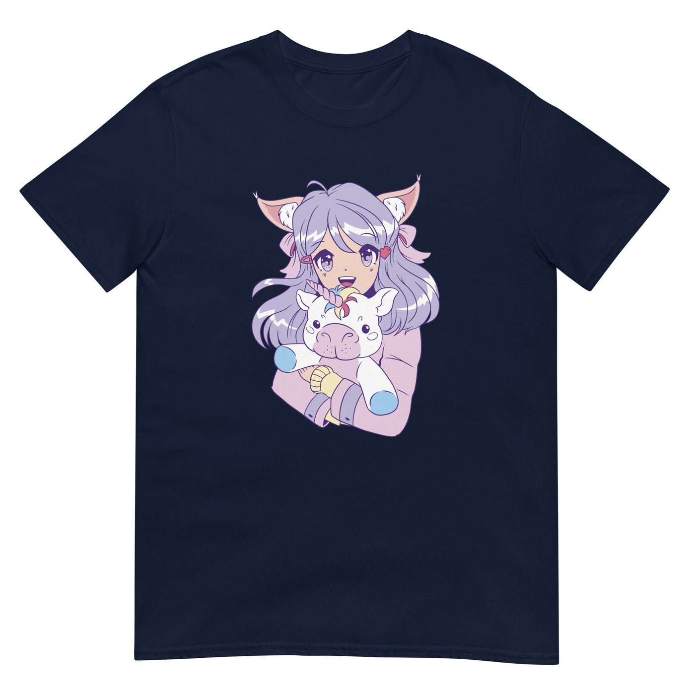 Anime-Mädchen mit Einhorn-Baby - Herren T-Shirt Other_Niches xxx yyy zzz Navy