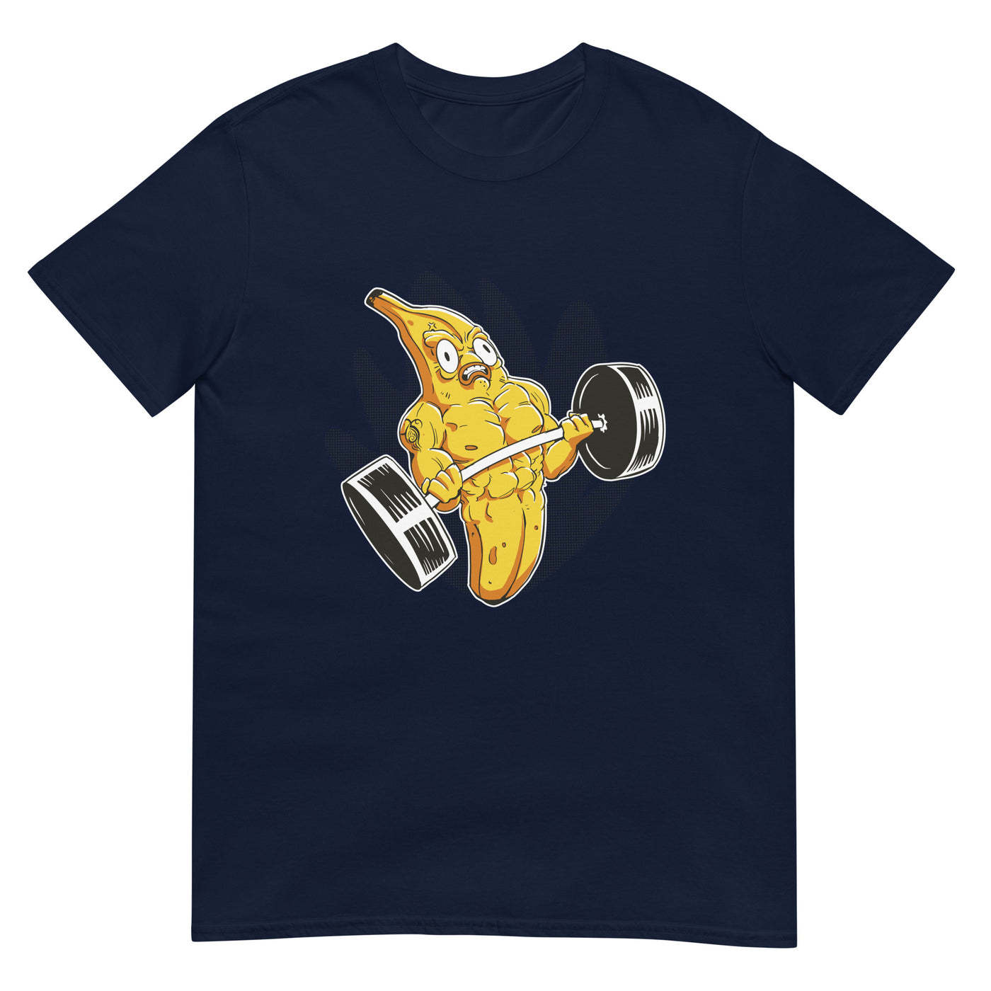 Banane hebt Hantel und ist muskulös - Verrückter Blick - Herren T-Shirt Other_Niches xxx yyy zzz Navy