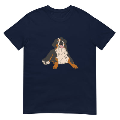 Berner Sennenhund beim Entspannen - Herren T-Shirt Other_Niches xxx yyy zzz Navy