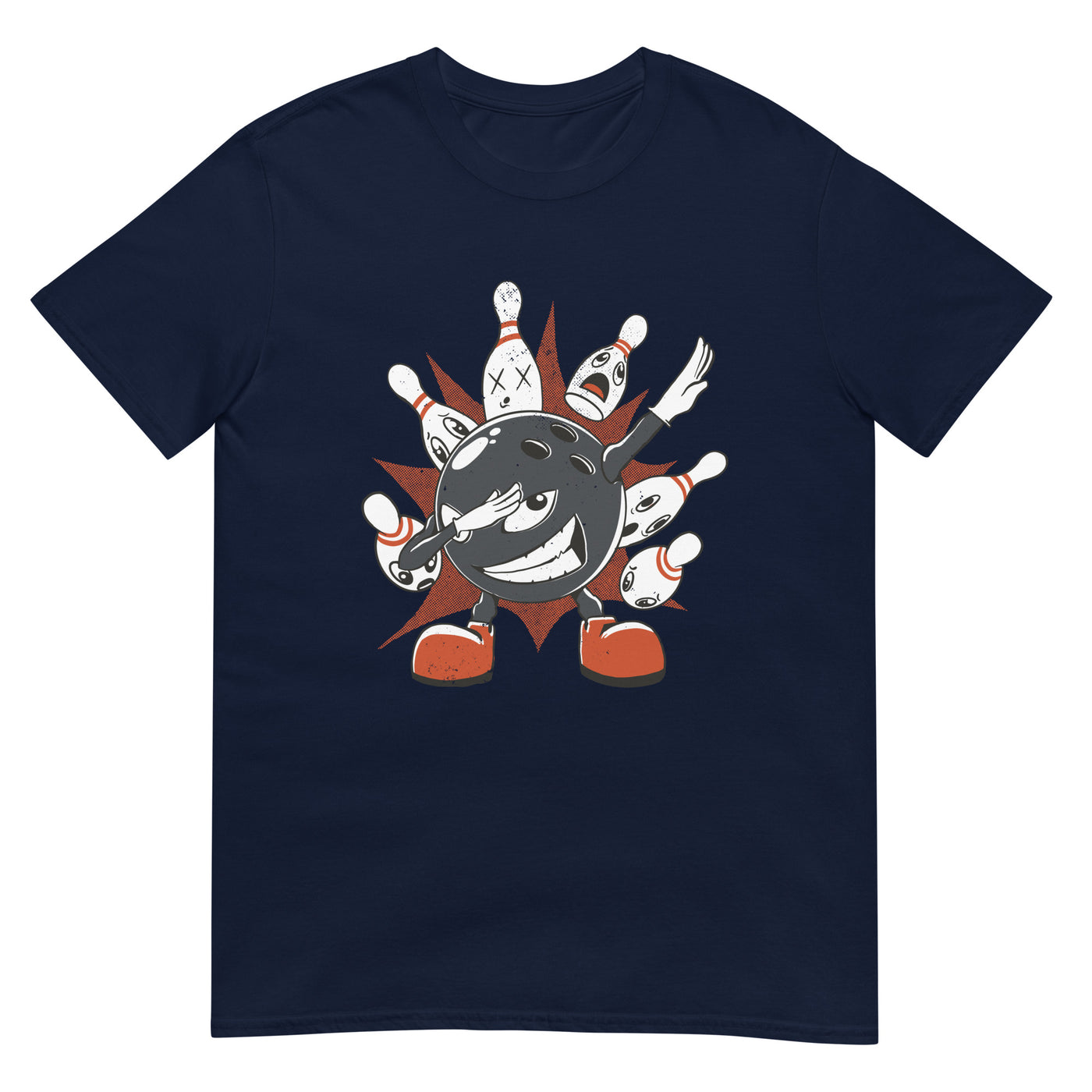 Bowling-Cartoon beim Dabben - Lustig - Herren T-Shirt Other_Niches xxx yyy zzz Navy