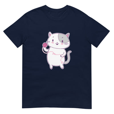 Katze spielt mit Garn - Herren T-Shirt Other_Niches xxx yyy zzz Navy