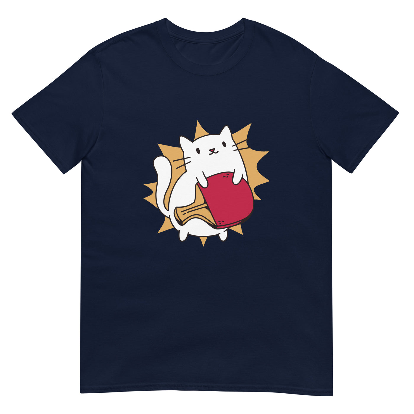 Katze mit Tischtennis - Herren T-Shirt Other_Niches xxx yyy zzz Navy