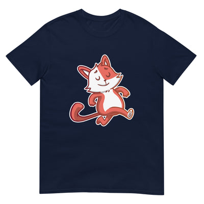 Katze mit stolzem Gang - Cartoon - Herren T-Shirt Other_Niches xxx yyy zzz Navy