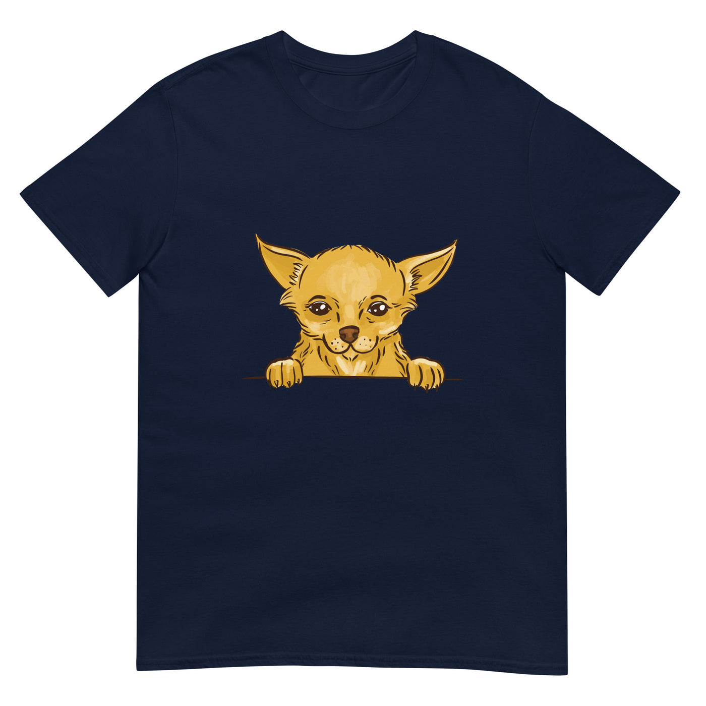 Chihuahua Gesichtsporträt, das lustig ist - Herren T-Shirt Other_Niches xxx yyy zzz Navy