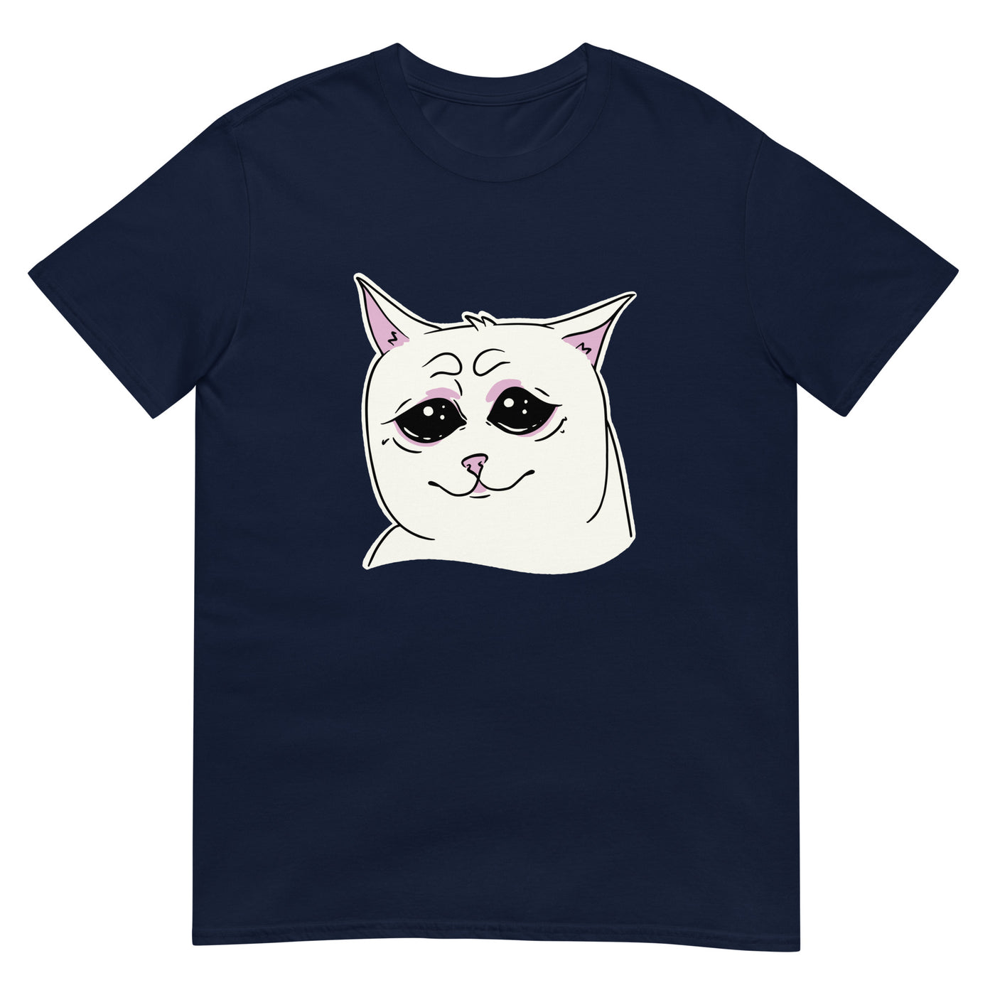 Weinende Katze mit traurigem Gesicht - Herren T-Shirt Other_Niches xxx yyy zzz Navy