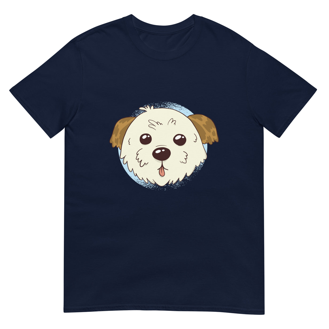 Niedlicher Morkie Hund - Porträtgesicht - Herren T-Shirt Other_Niches xxx yyy zzz Navy