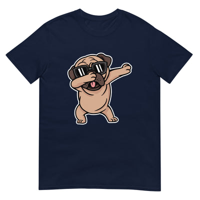 Dabbender Mops mit Sonnenbrille - Herren T-Shirt Other_Niches xxx yyy zzz Navy