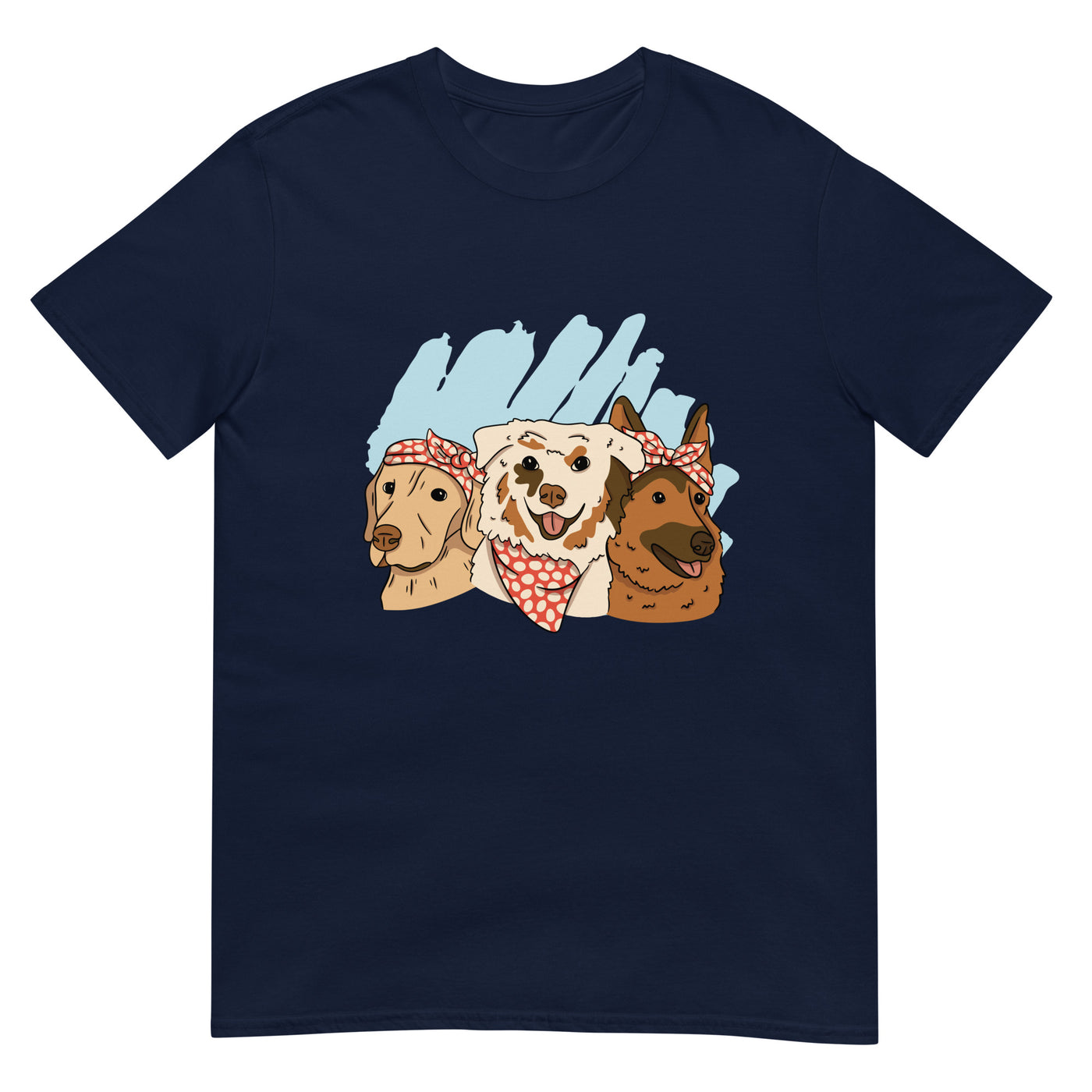 Hunde mit Bandanas - Herren T-Shirt Other_Niches xxx yyy zzz Navy
