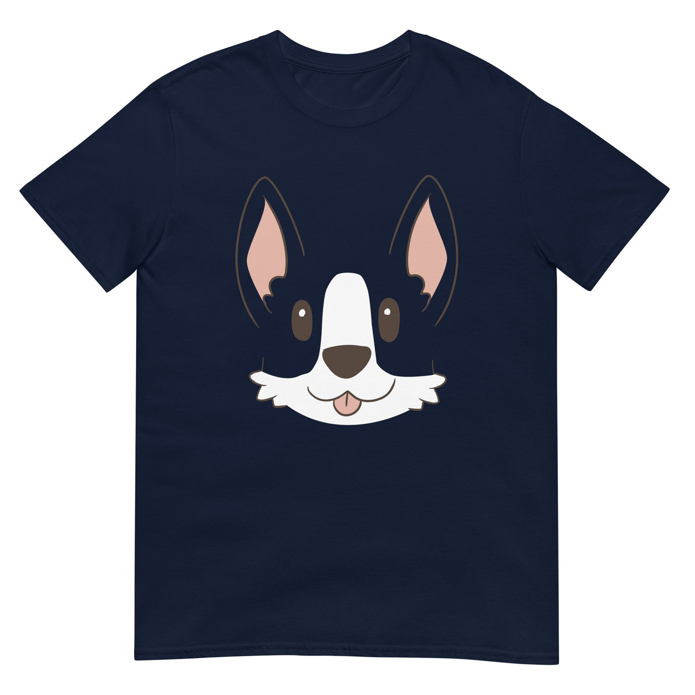 Gesicht eines Corgi Hundes - Porträt - Herren T-Shirt Other_Niches xxx yyy zzz Navy