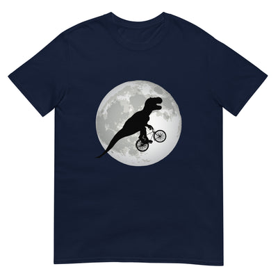 Fliegender T-Rex auf Mountainbike - Mond - Herren T-Shirt Other_Niches xxx yyy zzz Navy