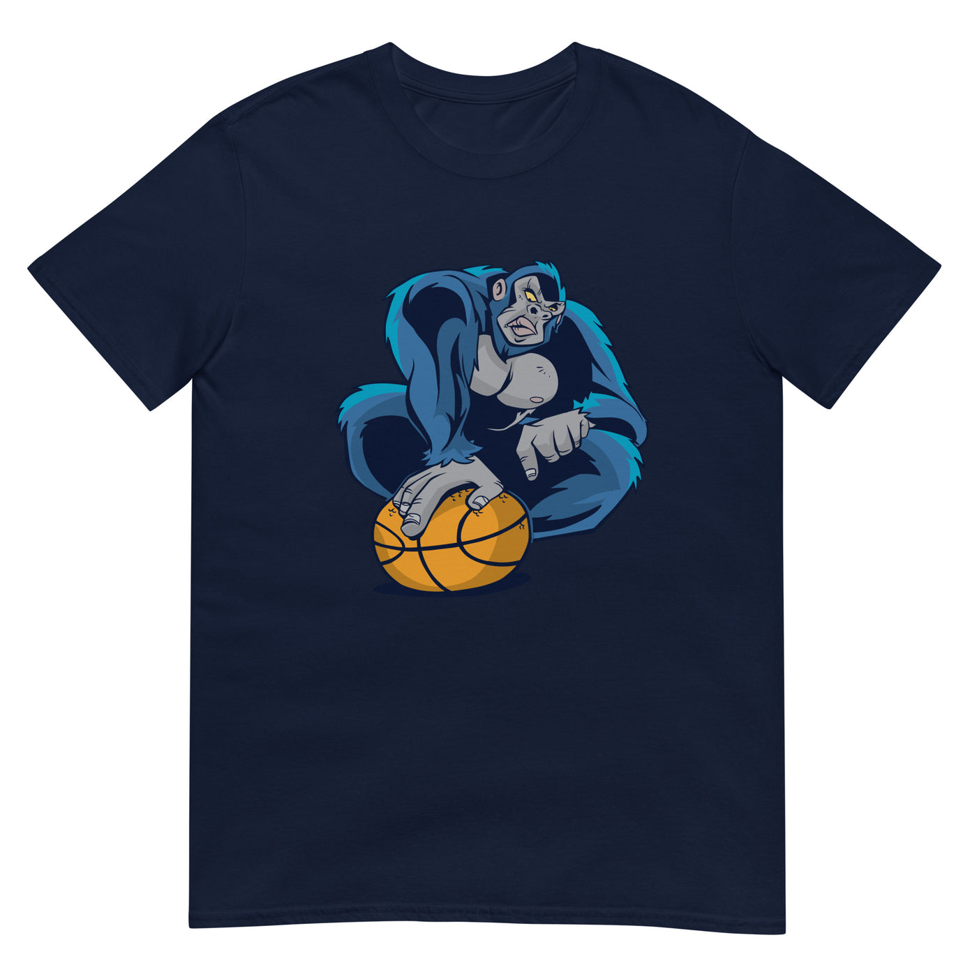 Gorilla mit Basketball - Dominant & Aggressiv - Herren T-Shirt Other_Niches xxx yyy zzz Navy