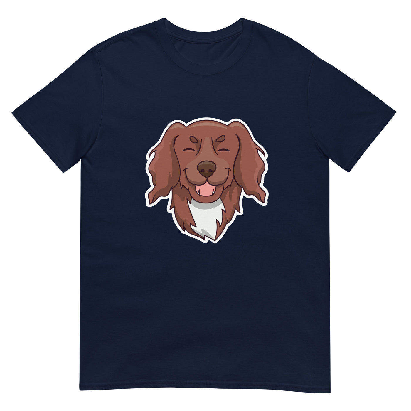 Glücklicher Münsterländer Hund lächelnd - Gesichtsporträt - Herren T-Shirt Other_Niches xxx yyy zzz Navy