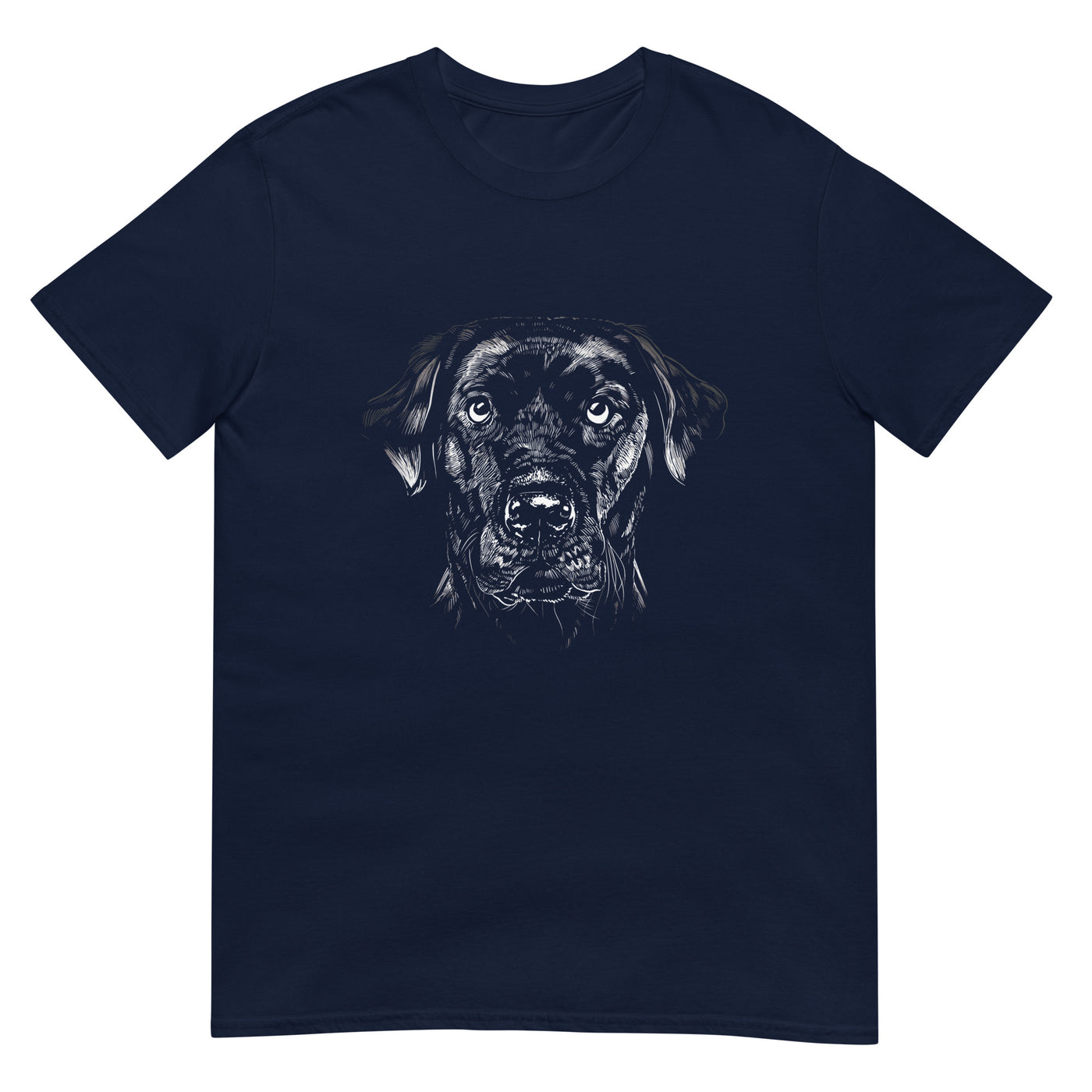 Labrador Retriever Monochrome Fotografie und Porträt - Herren T-Shirt Other_Niches xxx yyy zzz Navy
